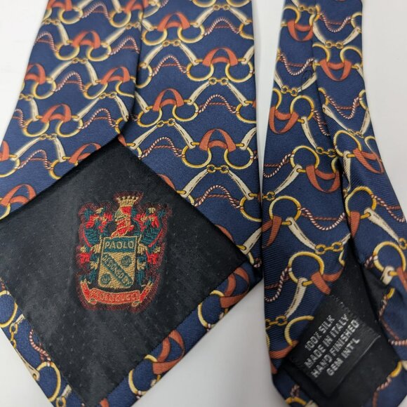 Paolo Gucci Silk Neck Tie with COA - Picture 1 of 3
